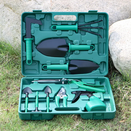 Home Gardening Tool Kit - Stainless Steel Trowel Set for Potted Plants, Bonsai, Vegetable Plot & Beach Digging