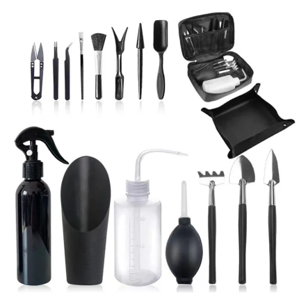 Complete Beginner Gardening Tool Set - 3-Piece Kit for Houseplants, Succulents & Green Plant Care